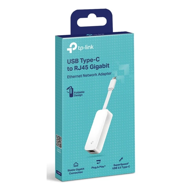 Мережева карта TP-Link UE300C USB 3.0 Type-C 10/100/1000 Mbps (6935364072599)