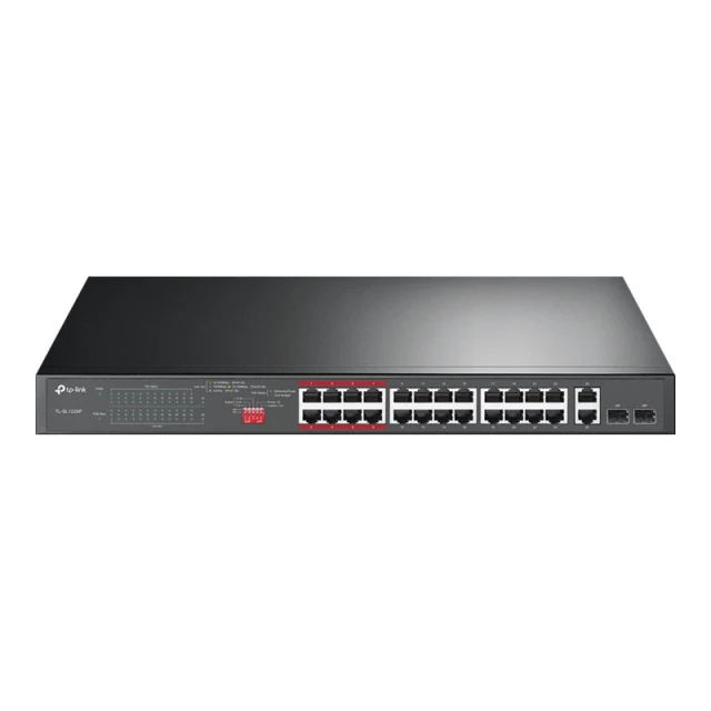 Мережевий комутатор TP-Link TL-SL1226P 26 портів 24 PoE+ 2 SFP (6935364089443)