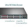 Мережевий комутатор TP-Link TL-SL1226P 26 портів 24 PoE+ 2 SFP (6935364089443)
