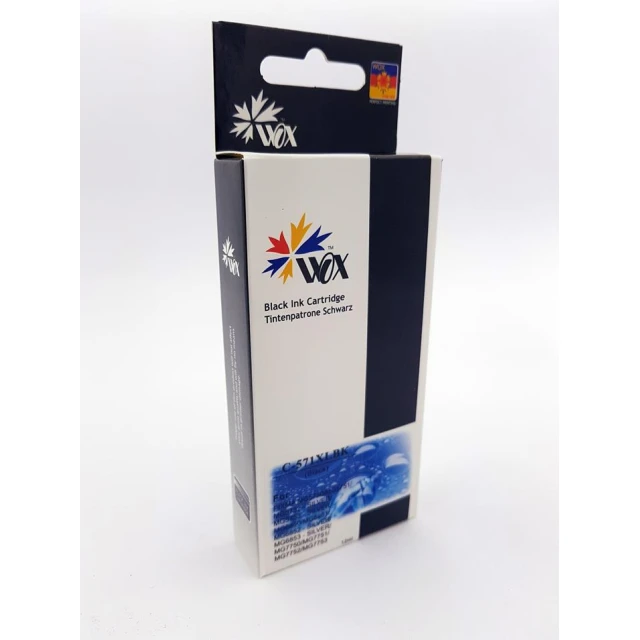 Картридж Wox для Canon CLI-571BK XL Black (6935482028737)