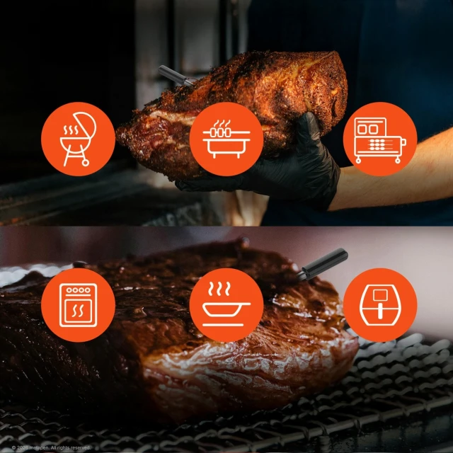 Термометр кухонний Meatmeet Pro smart Bluetooth/WiFi гриль піч копчення Black (6936360611300)