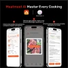 Термометр кухонний Meatmeet Pro smart Bluetooth/WiFi гриль піч копчення Black (6936360611300)