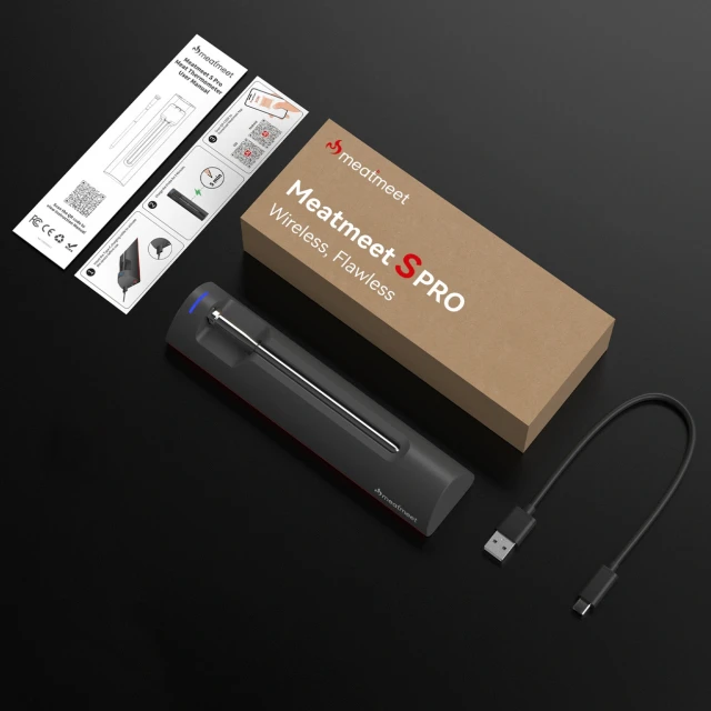 Термометр кухонний Meatmeet S Pro Bluetooth для гриля Gray (6936360611409)