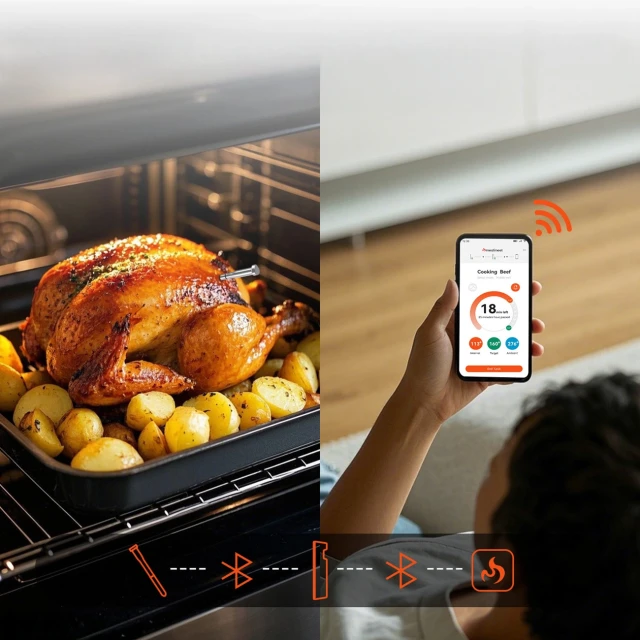 Термометр кухонний Meatmeet S Pro Bluetooth для гриля Gray (6936360611409)