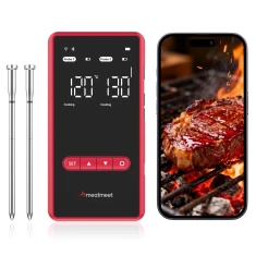 Термометр кухонний Meatmeet X Pro з додатком Bluetooth/WiFi Black (6936360611508)