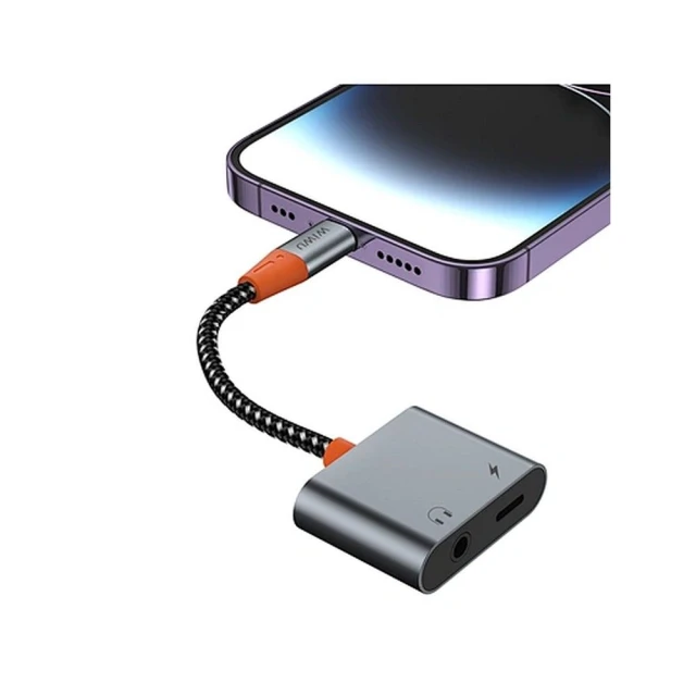 Адаптер WiWU LT10 USB-C to USB-C + 3.5mm (6936686407540)