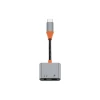 Адаптер WiWU LT10 USB-C to USB-C + 3.5mm (6936686407540)