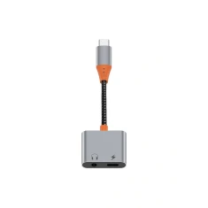 Адаптер WiWU LT10 USB-C to USB-C + 3.5mm (6936686407540)
