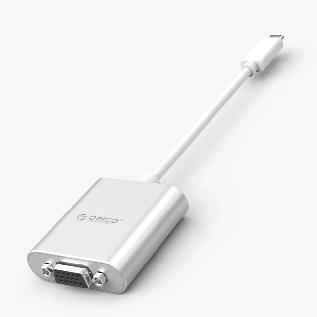 Адаптер Orico PTAV USB-C to VGA + 3.5mm Jack 0.15m Silver (6936761838993)