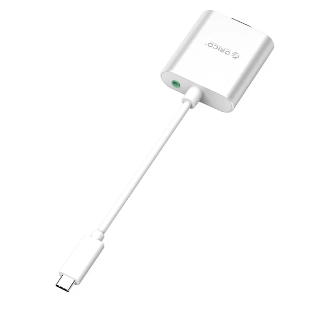 Адаптер Orico PTAV USB-C to VGA + 3.5mm Jack 0.15m Silver (6936761838993)