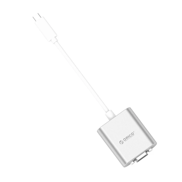 Адаптер Orico PTAV USB-C to VGA + 3.5mm Jack 0.15m Silver (6936761838993)
