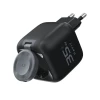 Сетевое зарядное устройство Havit UC250 A-EU с растягивающимся кабелем Black (6939119037550)