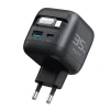 Сетевое зарядное устройство Havit UC250 A-EU с растягивающимся кабелем Black (6939119037550)