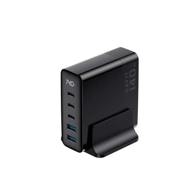 Сетевое зарядное устройство Havit UCLE004 140 Вт (6939119068417)