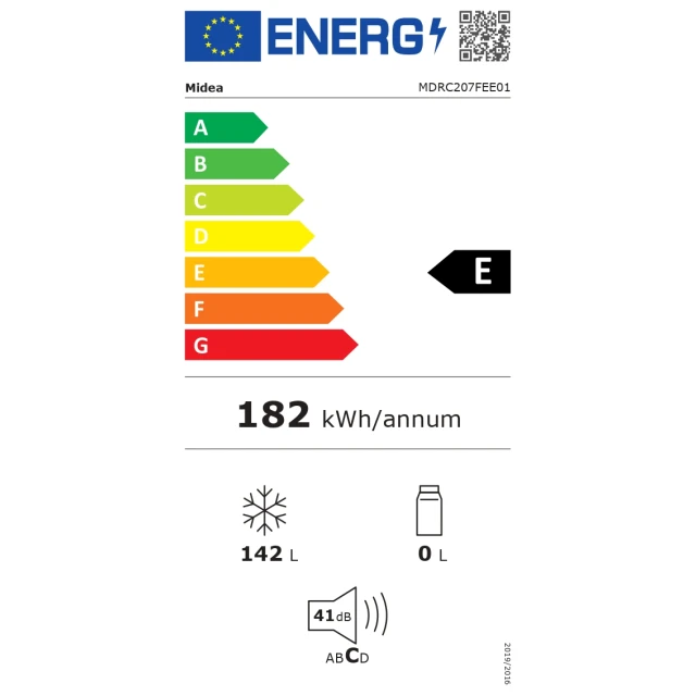 Морозильна скриня Midea MDRC207FEE01 142 л White (6940461936453)