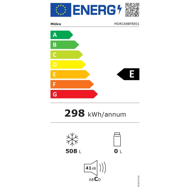 Морозильна скриня Midea MDRC698FEE01 508 л White (6940461939683)