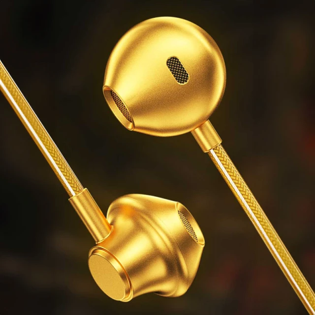 Навушники Wekome Sakin Series 3.5 mm Gold (WK-YC05)