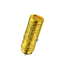 Автомобільний зарядний пристрій Wekome Sakin Series USB-C & USB-A Fast Charging PD 20W Gold (WK-WP-C37)