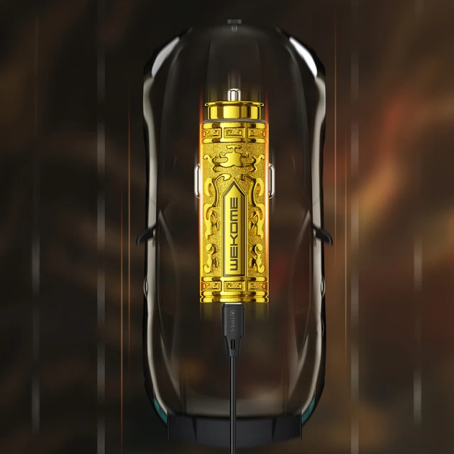 Автомобільний зарядний пристрій Wekome Sakin Series USB-C & USB-A Fast Charging PD 20W Gold (WK-WP-C37)