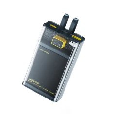 Power Bank Wekome Vanguard Series 20000 mAh Super Charging USB-C & Lightning PD 20W QC 22.5W Black Transparent (WK-WP-325)
