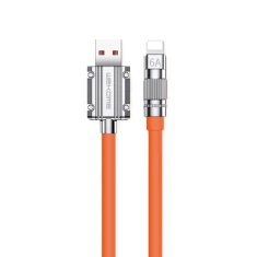 Кабель Wekome Wingle Series USB-A to Lightning 1m Orange (WK-WDC-186_01_ORANGE)