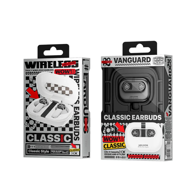 Бездротові навушники Wekome VA06 Vanguard Series Bluetooth V5.2 TWS з кейсом для зарядки White (WK-VA06_WHITE)