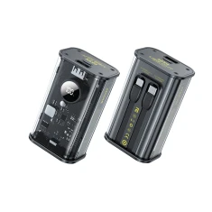 Павербанк Wekome WP-345 Vanguard Series 10000 mAh Fast Charging з вбудованим кабелем USB-C & Lightning PD 20W + QC 22.5W Black (WK-WP-345_BLACK)