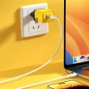 Зарядний пристрій Wekome WP-U128 2x USB-C GaN 40W Yellow (WK-WP-U128)