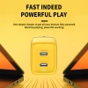 Зарядний пристрій Wekome WP-U128 2x USB-C GaN 40W Yellow (WK-WP-U128)
