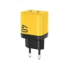 Зарядний пристрій Wekome WP-U128 2x USB-C GaN 40W Yellow (WK-WP-U128)