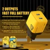 Зарядний пристрій Wekome WP-U128 2x USB-C GaN 40W Yellow (WK-WP-U128)