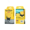 Зарядний пристрій Wekome WP-U128 2x USB-C GaN 40W Yellow (WK-WP-U128)