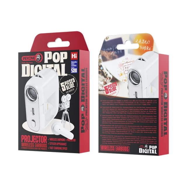Навушники Wekome S28 Pop Digital Series TWS Bluetooth V5.3 White (WK-S28)