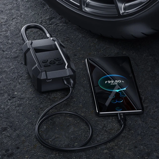 Електрична помпа Wekome Pi801 з Power Bank 2000 mAh Black (WK-PI801)