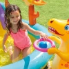 Надувний водний ігровий центр Intex Dinoland 302x229x112 см з гіркою (6941057402505)