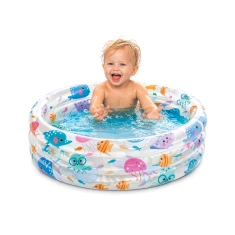 Дитячий надувний басейн Intex 57106NP 61x22 см морські тварини 28 л (6941057403090)