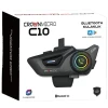 Інтерком мотоциклетний Crown C10 Bluetooth 5.3 Black (6941141619673)