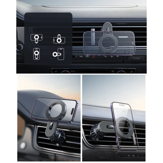 Автотримач Joyroom Magnetic Car Holder Black with MagSafe (JR-ZS355)