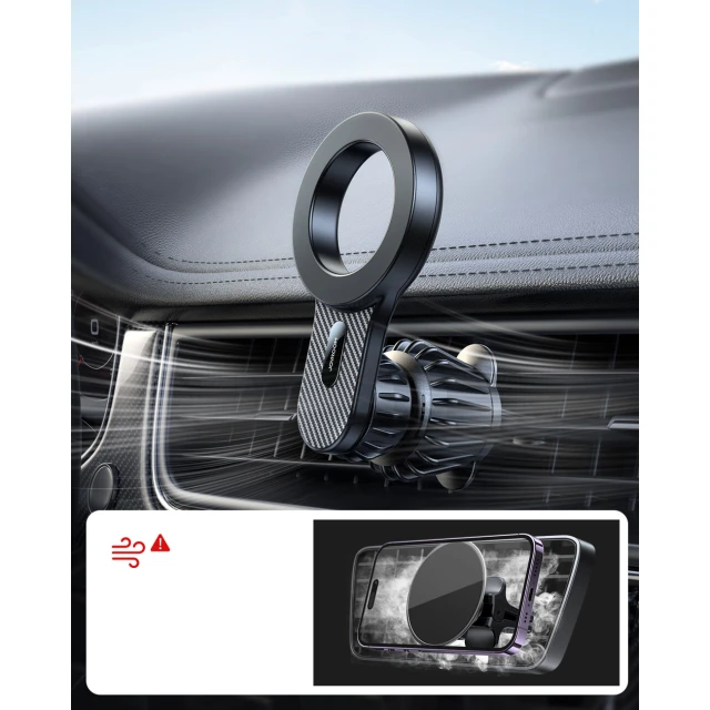 Автотримач Joyroom Magnetic Car Holder Black with MagSafe (JR-ZS355)