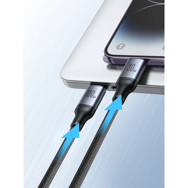 Кабель Joyroom Speedy Series USB-C to USB-C/Lightning 100W 1.5 m Black (SA21 1T2)