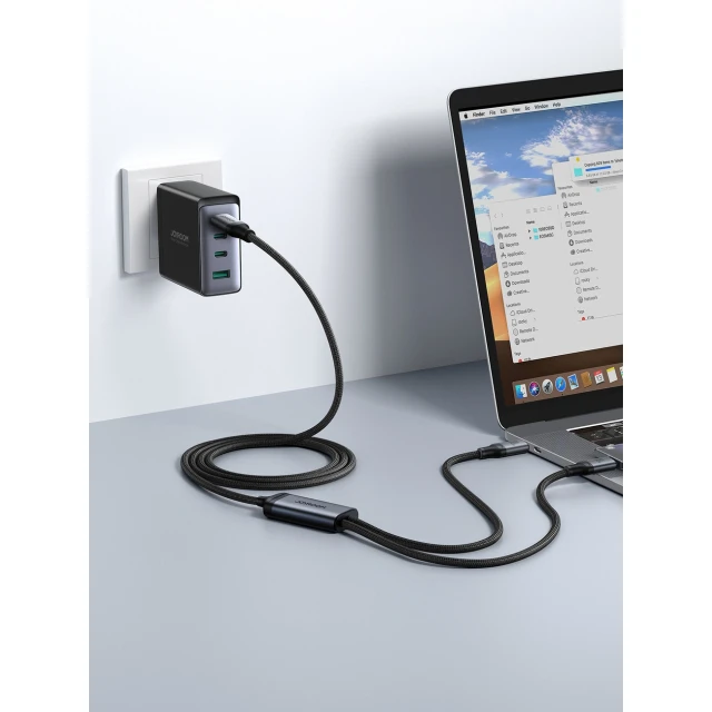 Кабель Joyroom Speedy Series USB-C to USB-C/Lightning 100W 1.5 m Black (SA21 1T2)