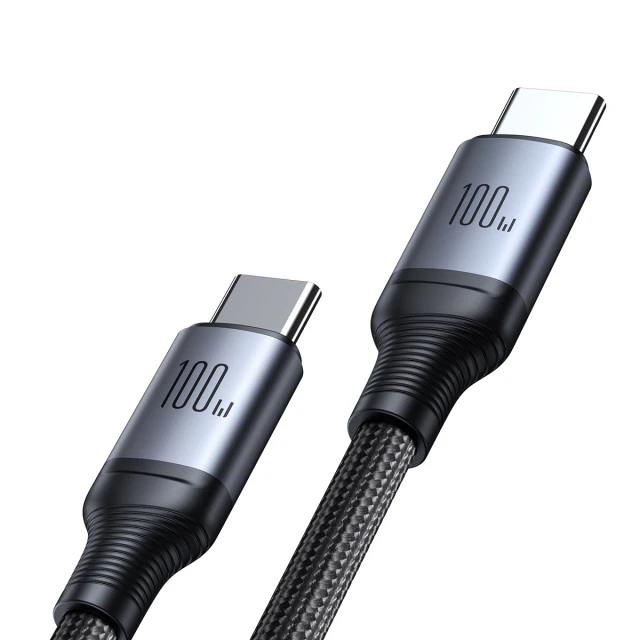 Кабель Joyroom Speedy Series USB-C to 2xUSB-C 100W 1.5 m Black (SA21-1T2)