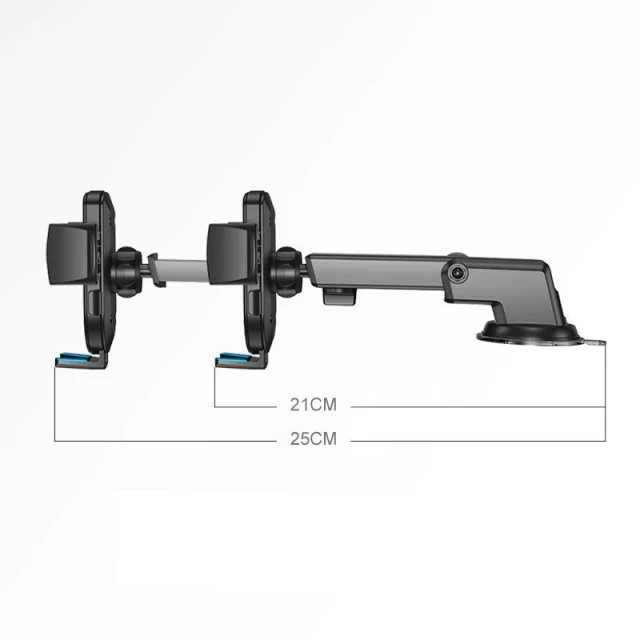 Автодержатель Joyroom Telescopic Extendable Arm for Dashboard and Windshield Black (JR-OK3)