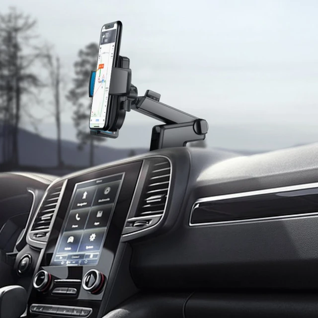 Автодержатель Joyroom Telescopic Extendable Arm for Dashboard and Windshield Black (JR-OK3)
