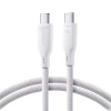Кабель Joyroom Multi-Color Series SA34-CC3 USB-C to USB-C 60W 1m White (6941237110190)