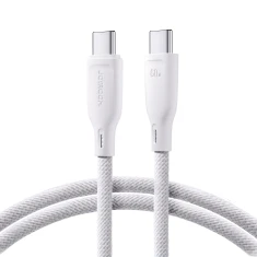 Кабель Joyroom Multi-Color Series SA34-CC3 USB-C to USB-C 60W 1m White (6941237110190)