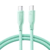 Кабель Joyroom Multi-Color Series SA34-CC3 USB-C to USB-C 60W 1m Green (6941237110206)