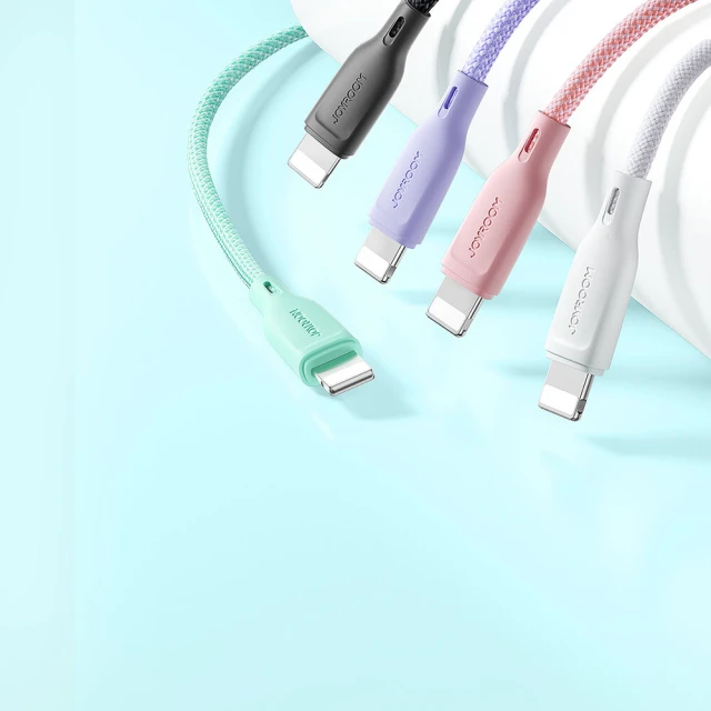 Кабель Joyroom Multi-Color Series SA34-AL3 USB-A to Lighting 3A 1m Pink (6941237110510)