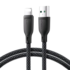 Кабель Joyroom Multi-Color Series SA34-AL3 USB-A to Lighting 3A 1m Black (6941237110527)