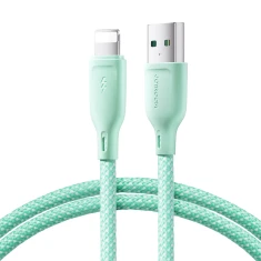 Кабель Joyroom Multi-Color Series SA34-AL3 USB-A to Lighting 3A 1m Green (6941237110541)